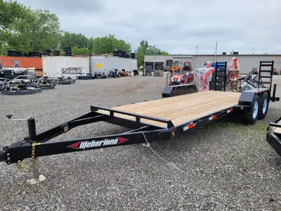FINANCE FOR $28/WEEK CLEAROUT PRICE! 2025 Weberlane Equipment Trailer WL2000 7X20 Looking for a heav...