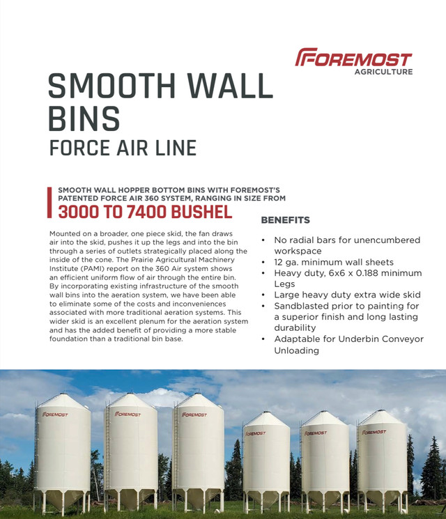 Foremost Smooth Wall Hopper Bins in Storage Containers in Brandon - Image 2