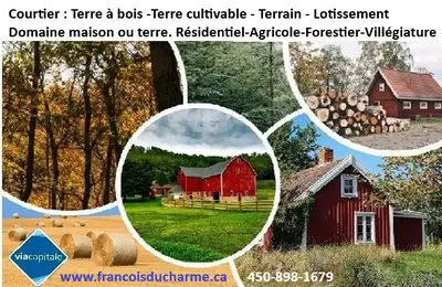 Pour plus d’informations ou de photos allez voir sur : www.francoisducharme.ca Courtier Immobilier à...