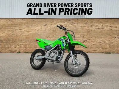 GRAND RIVER POWER SPORTS Straight forward pricing, no hidden fees. 2027 Kawasaki KLX140R L IN STOCK...