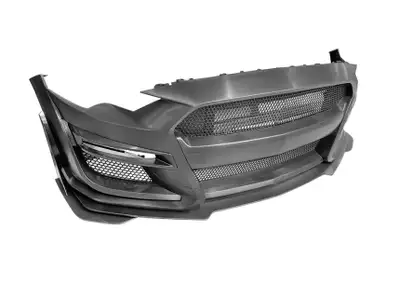 FORD MUSTANG GT500 FRONT BUMPER 2018 2019 2020 2021 2022 2023 FITS ECOBOOST V6 AND V8 GT TO LOOK LIK...