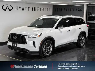 The 2023 INFINITI QX60 LUXE is a premium three-row SUV that balances family utility with high-end Ja...