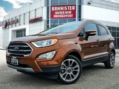 The 2019 Ford EcoSport Titanium in a striking Copper finish offers the convenience of a 44 drivetrai...