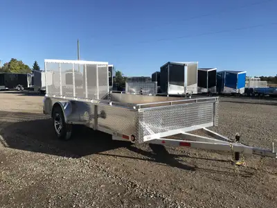 ACTION SERIES 6' X 12' ALUMINUM UTILITY TRAILER WITH REAR MESHED STRAIGHT GATE! Locally built by Men...
