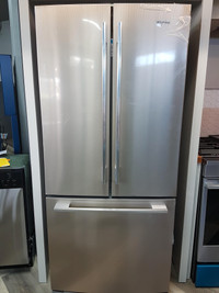 Fridge and Freezer. Stainless. French Doors.