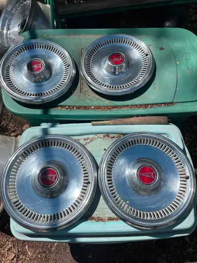 Set of 15” hub caps good condition as shown in photos.