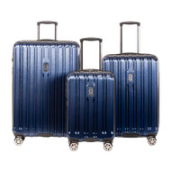 Delsey ChromeTec Expandable 3-Piece Spinner Luggage Set
