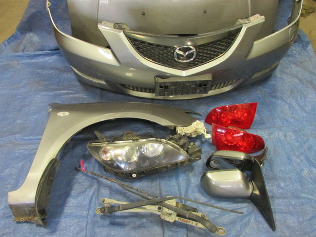 Mazda3 Bumper Fender Headlight Hood Door Mirror Trunk 2004-2009 in Auto Body Parts in Mississauga / Peel Region - Image 3