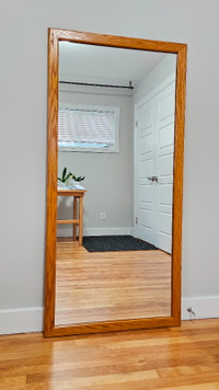 Wood Framed Mirror - 60" x 29"