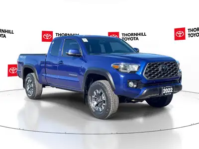 Thornhill Toyota Proudly Presents This Blue 2022 Toyota Tacoma 4x4 Access Cab 6A with TRD OFFROAD Pa...
