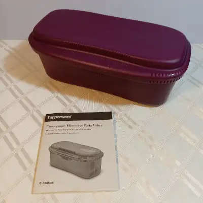 Tupperware Microwave Pasta Maker Cooker Steamer Strainer  1.9L, View more