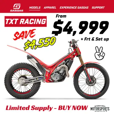 2025 GASGAS TRIALS BIKES ON SALE FROM $4,999 Nows the time to get into trials or upgrade your ride....