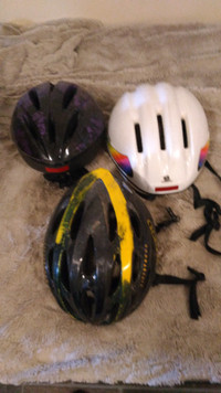 Assorted adult bicycle helmets - for sale