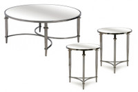 3-piece  Mirrored Coffee Table Set for only $150