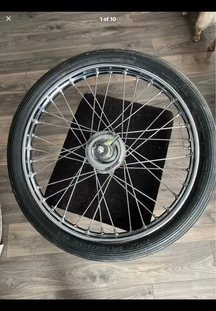 1970s Old School P&P Girder 21” HallCraft Wheel Harley-Davidson in Motorcycle Parts & Accessories in City of Montréal - Image 3