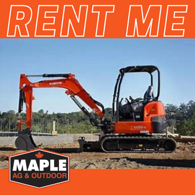 Contact Maple Ag & Outdoor for your Kubota U35 mini excavator rental needs. Tackle your excavation p...