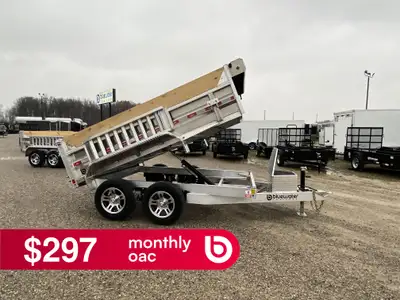 SALE!!REGULAR $14,655 NOW ONLY $14295!! Nordtek Aluminum Tandem Axle Dump Trailer 7,000lb is $14,295...