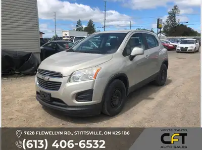 2015 CHEVROLET TRAX LS 3200$ Plus HST and Licensing Ask about our other cars for sale! 613-406-6532...
