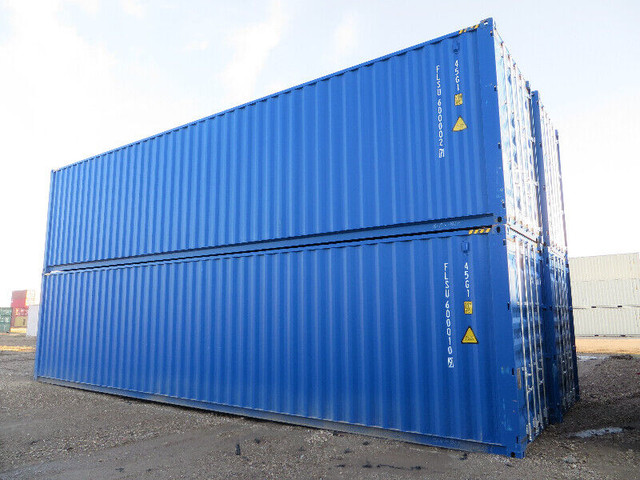 NEW 40' BEIGE or BLUE STORAGE CONTAINERS $6500.00 in Other in St. Albert