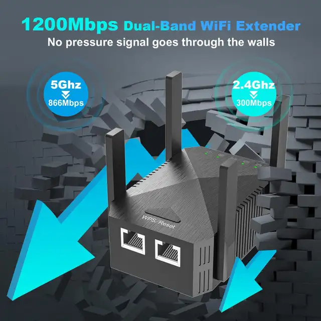 WiFi Extender 2024 Fastest WiFi Booster 1200Mbps Dual Band in General Electronics in Markham / York Region - Image 9