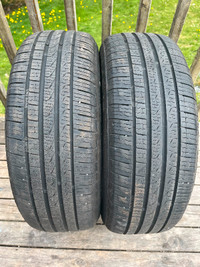 Two 195/55R16 Summer Tires Excellent Tread 9/32 Seconds