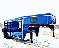 2025 S&S Trailers Gooseneck 3 Horse Trailer 17’ Dressing Room