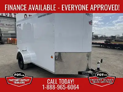 NEW Royal 5x12ft Enclosed Cargo Trailer from Southland Trailers - Rear Ramp Door w/ Gas Shock Design...