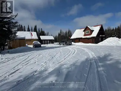 Beautiful waterfront property. This log home sits on the Driftwood river witch flows into Moose Lake...