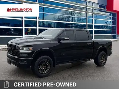 Diamond Black Crystal Pearl 2022 Ram 1500 Laramie Night Edition 4X4, 8-Speed Automatic, HEMI 5.7L V8...