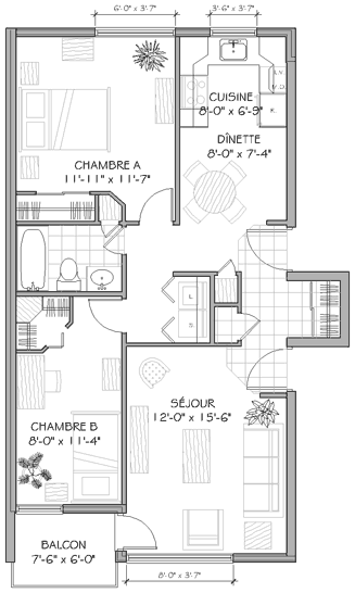 4 1/2 à louer dans le secteur de Charlesbourg Adresse : 4666, 6e Avenue Ouest #1 Étage : RDJ Prix :...