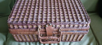 Reduced-Wicker picnic basket