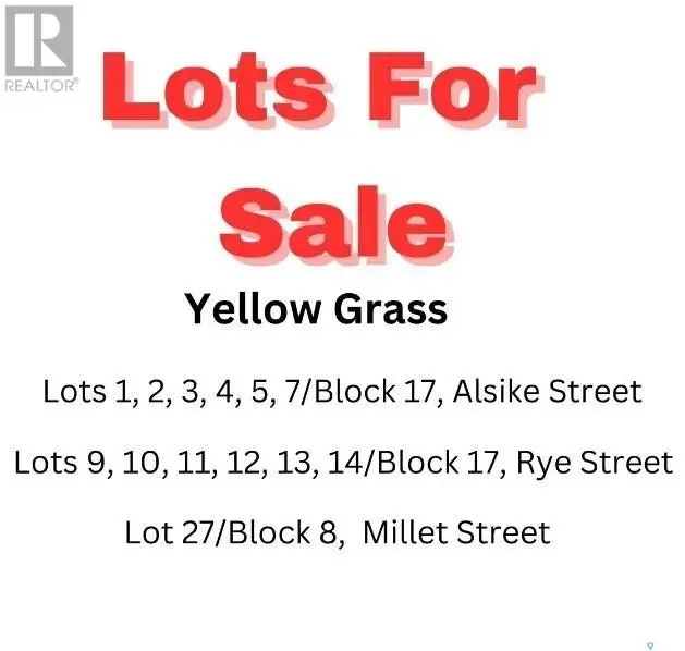 Lot 13 Rye STREET Yellow Grass, Saskatchewan in Land for Sale in Regina - Image 4