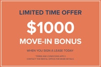 $1000 Move-in Bonus No Last Month's Rent Deposit Visit our Website: https://www.capreit.ca/apartment... (image 1)