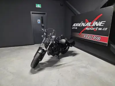 2020 Honda REBEL 500 2020 Honda REBEL 500 CMX500A HONDA REBEL 500 CMX500A 2020, SEULEMENT 14 971 KM...