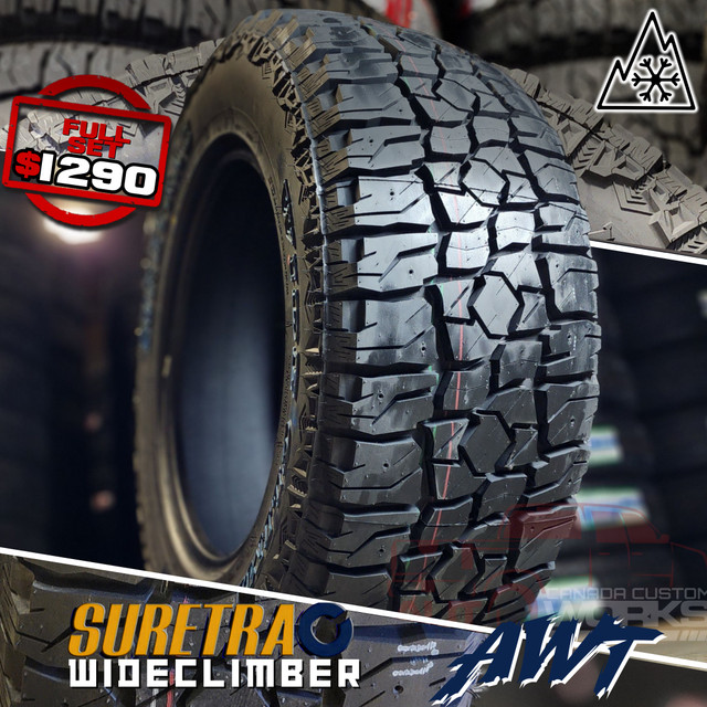 BRAND NEW Snowflake Rated AWT! 35X12.50R20 $1290 FULL SET in Tires & Rims in Grande Prairie - Image 2