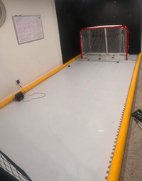 Indoor hockey shooting lane