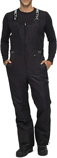 Arctix Men's Avalanche Athletic Fit Insulated Bib Overalls, Blac