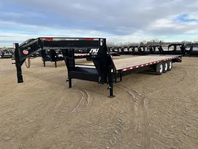 NEW 2026 SWS 8.5 x 30' Gooseneck Trailer Tri Axle 3 x 7000 lb Axles w/ Electric Brakes on all Axles...