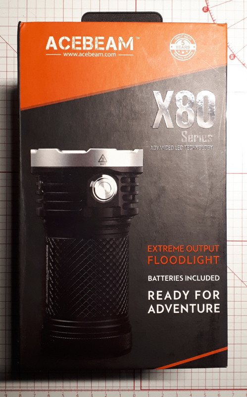 Acebeam X80  25000 lms Flashlight + Red, Blue, Green, UV LEDS in Fishing, Camping & Outdoors in Vernon - Image 3