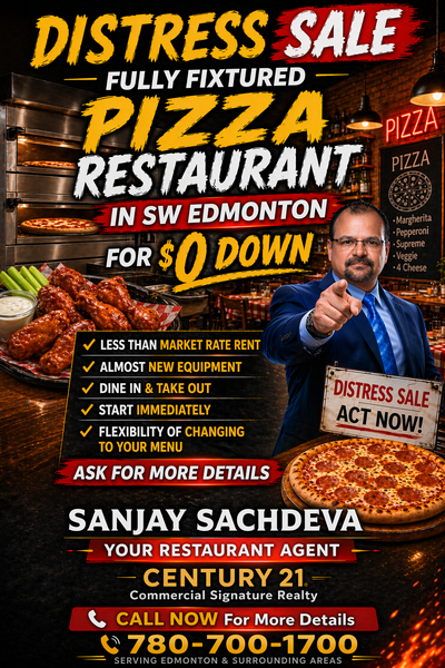 DISTRESS SALE – PIZZA RESTAURANT FOR $0 DOWN, View more