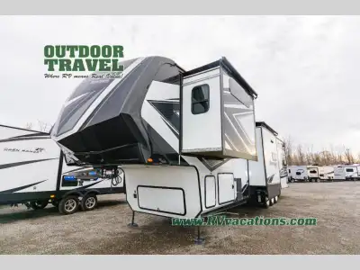 Grand Design Momentum fifth wheel toy hauler 397THS highlights: Dual Entry Two Full Baths Kitchen Is...