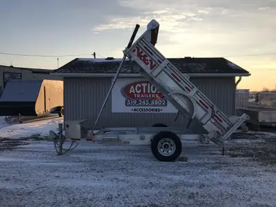 N&N STORM SERIES 5' x 10' SINGLE AXLE GALVANIZED DUMP TRAILER 5,200 LB AXLE Canadian-made and hot di...