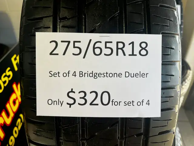 275/65R18 Set of 4 Bridgestone Duelers in Tires & Rims in New Glasgow - Image 5
