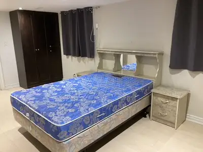Furnished basement for a female or two females to rent a spacious private room but share kitchen and...