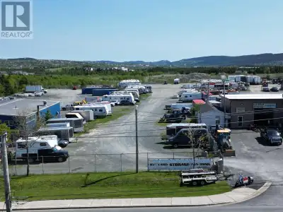 Located in the Heart of Mount Pearl, 1 Acres of fully fenced yard space for lease for $4500/month. T...