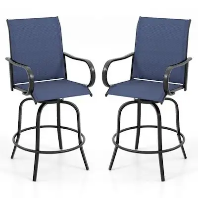 BRAND NEW - BABOOM Outdoor Rotating Chairs Set of 2 Black... LOT, View more