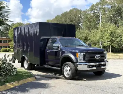 Abenante Motor Group (SK) 2017 Ford F-550 12 Foot Armored Cube Truck With Bullet-Proof Glass And Pow...