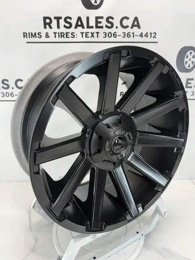 *** FREE SHIPPING *** set of four new 20 inch Fuel Contra Matte Black Rims -- FITS Dodge Ram 2500 35...