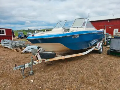 This classic 1974 Glastron boat is 20 feet of solid fiberglass construction, powered by a 165hp Merc...