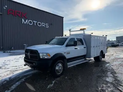 2015 Ram 5500 Service Utility Truck 6.4L HEMI Gas Engine 4x4 Automatic Transmission Crew Cab Power W...